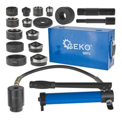 Hydraulický dierovač - rezačka otvorov 22 - 60mm, 10t Geko