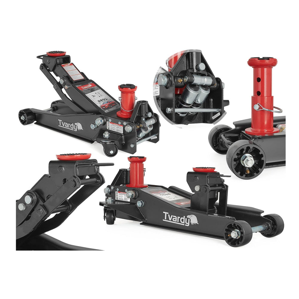 Hydraulický nízkoprofilový pojazdný zdvihák - žaba, 2/3t, 98 - 760mm