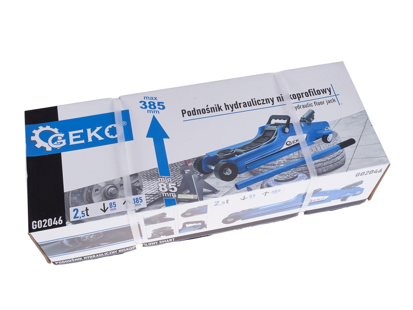 Hydraulický nízkoprofilový pojazdný zdvihák -  žaba 2,5t Geko