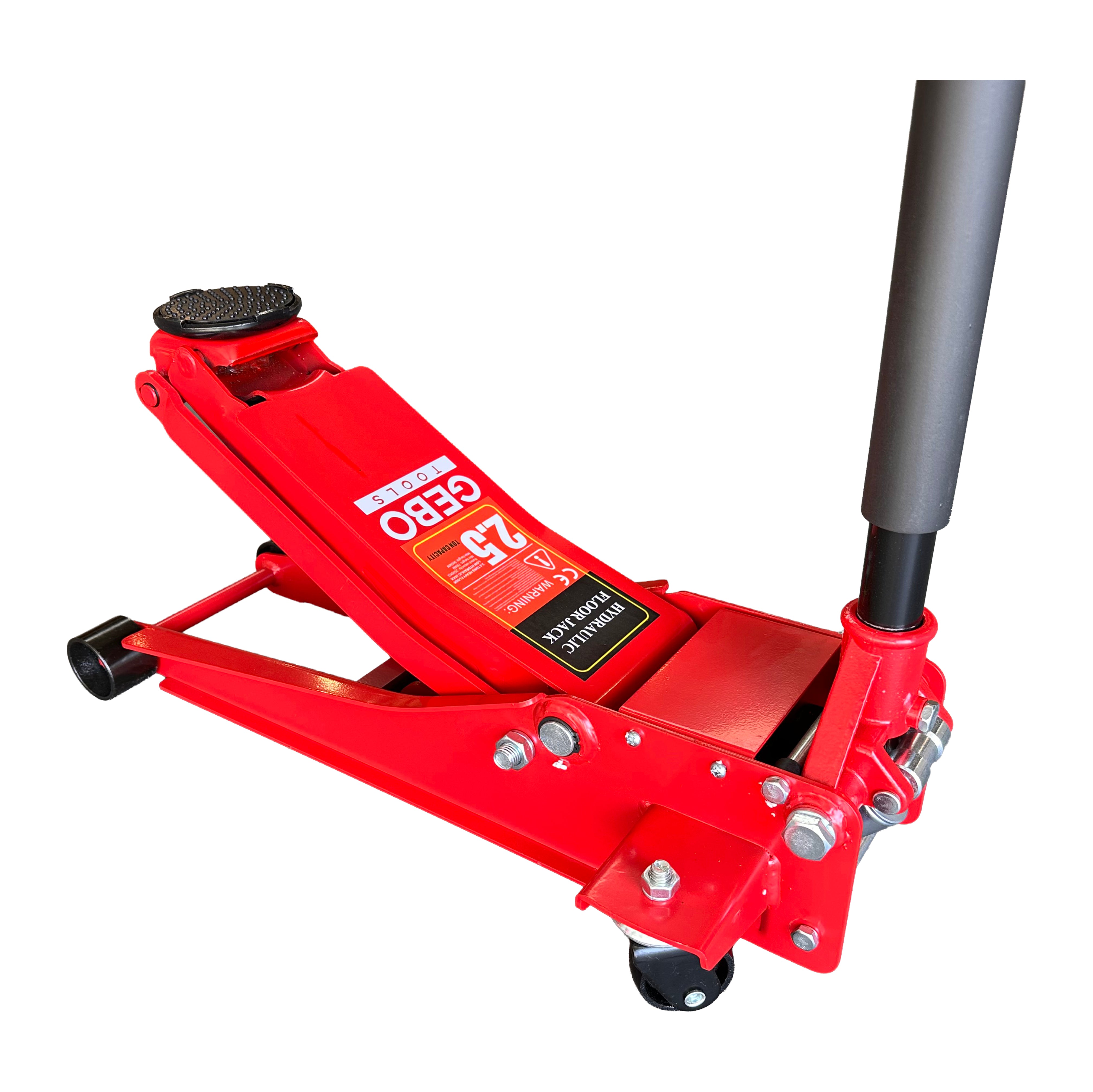 Hydraulický nízkoprofilový pojazdný zdvihák - žaba, s dvojitým valcom 2,5t, Gebo Tools