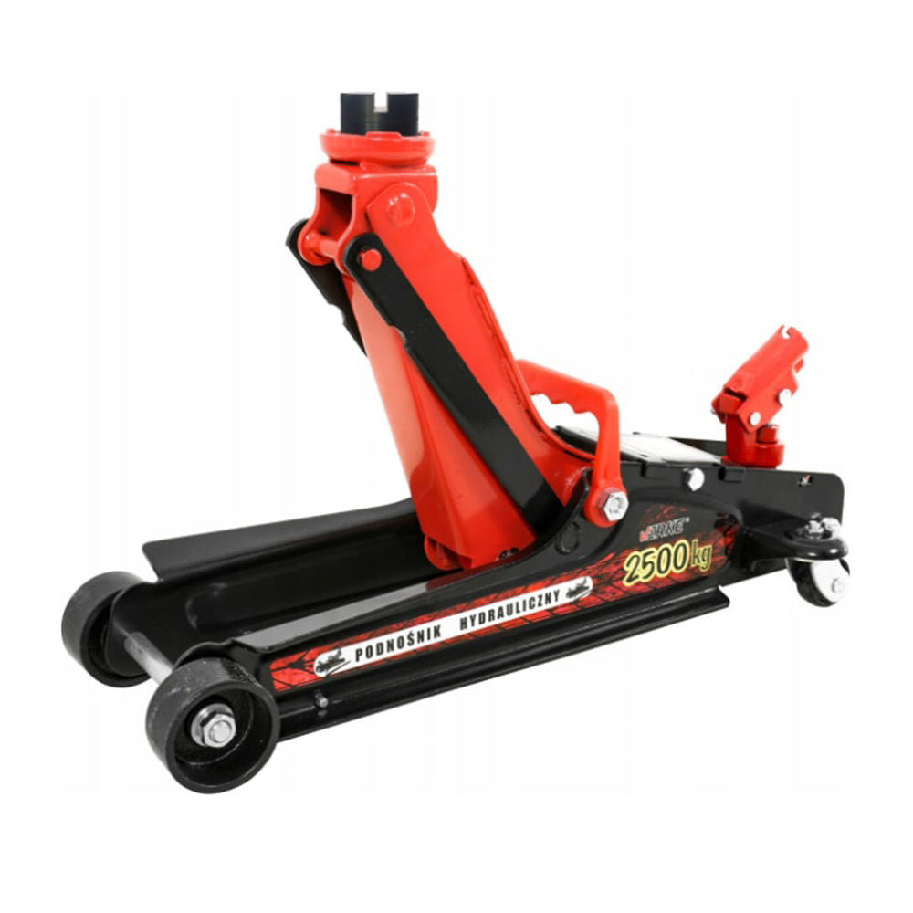 Hydraulický nízkoprofilový pojazdný zdvihák - žaba, s otočnou rukoväťou 2,5t