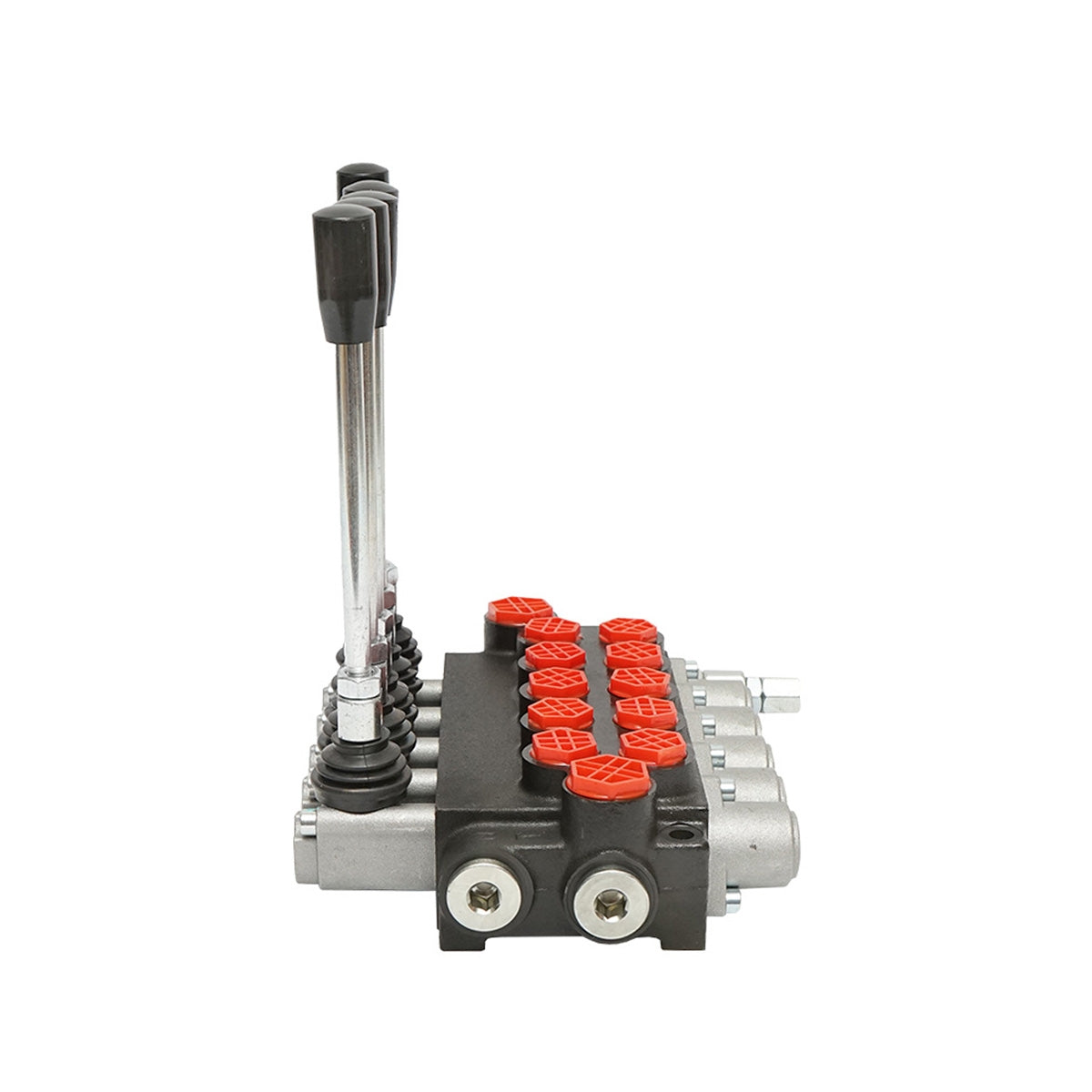 Hydraulický rozvádzač s 5 pákami, 40l/min, s redukciou v balení, -15 až +80°C, Breckner Germany