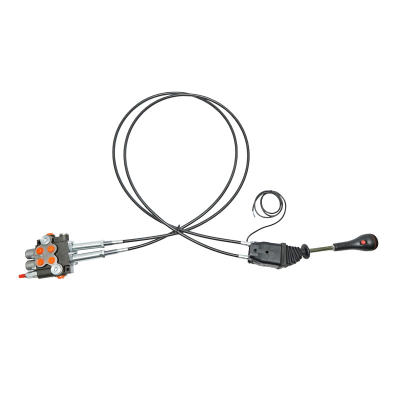 Hydraulický rozvádzač s joystickom, dĺžka lanka 2m, 250bar, 40l/min, Breckner Germany