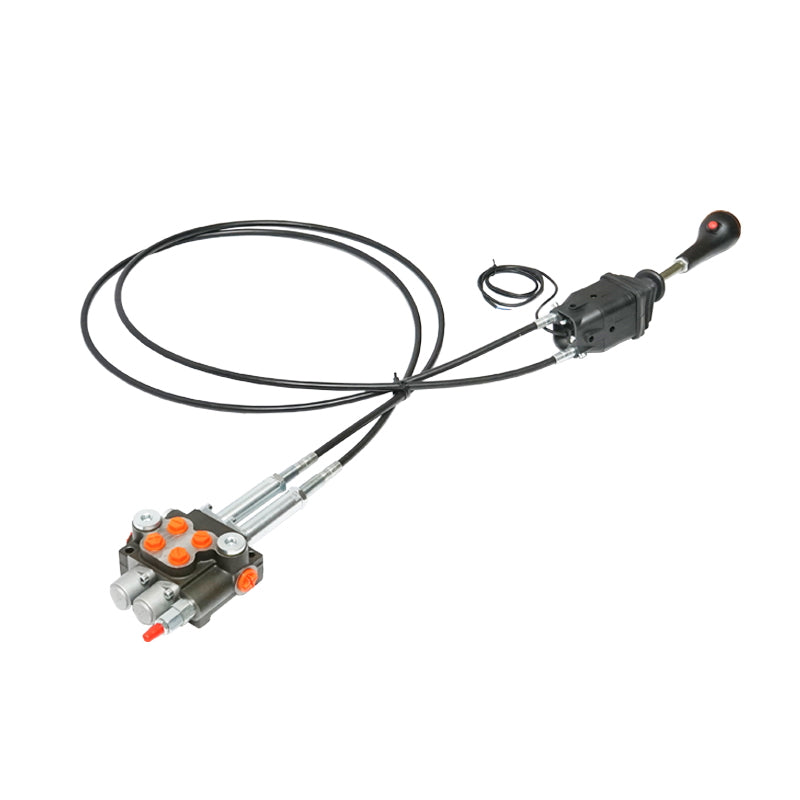 Hydraulický rozvádzač s joystickom, dĺžka lanka 2m, 250bar, 40l/min, Breckner Germany