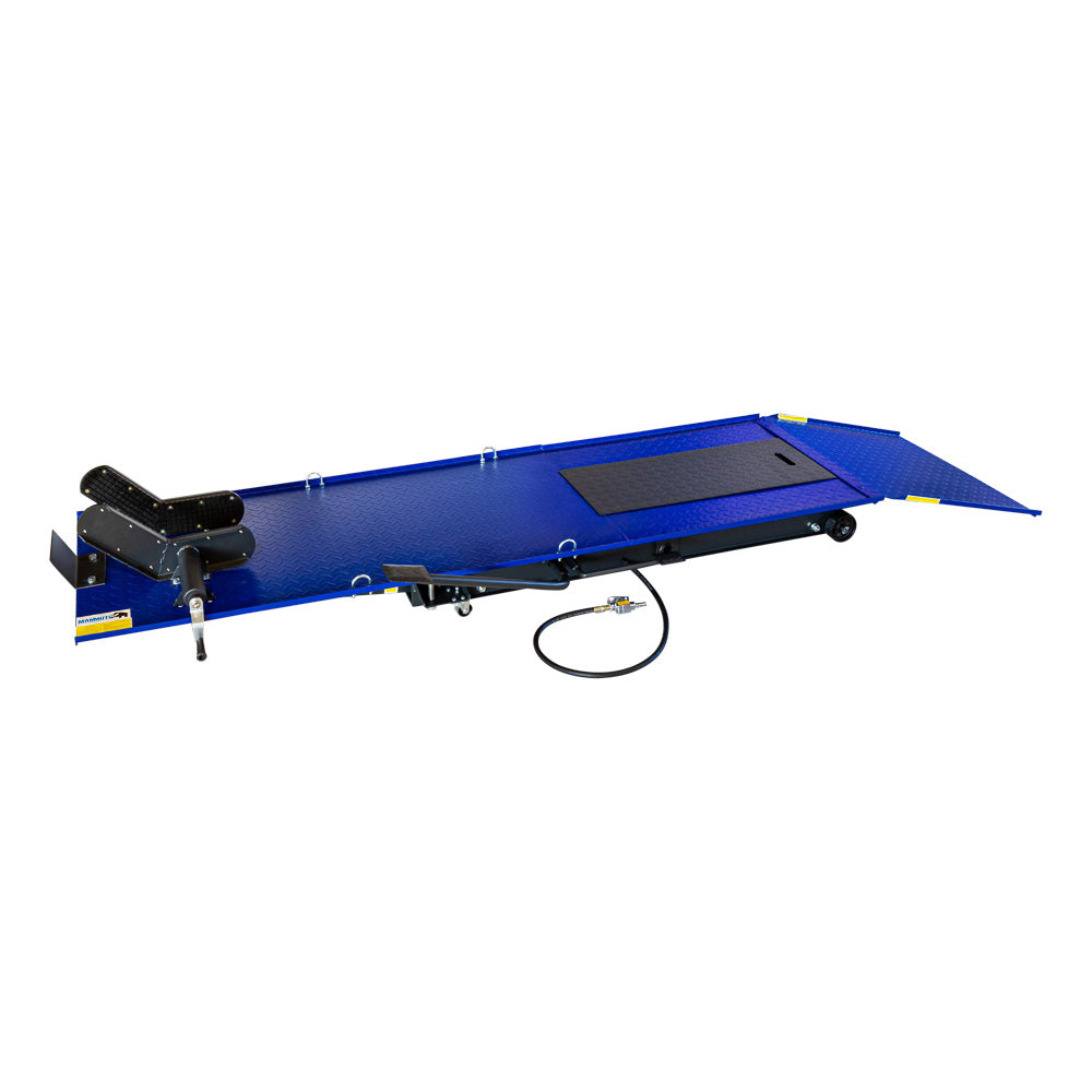 Hydraulicko-pneumatický zdvihák - plošina pre motocykle s uchytením kolesa 450kg