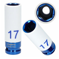 Nástrčná hlavica - kľúč s ochrannou manžetou pre zliatinové disky 17mm 1/2'' Invento