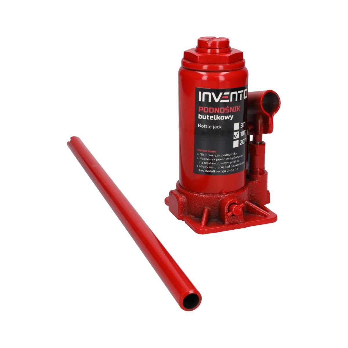 Hydraulický valcový zdvihák fľaškový - panenka 10t Invento