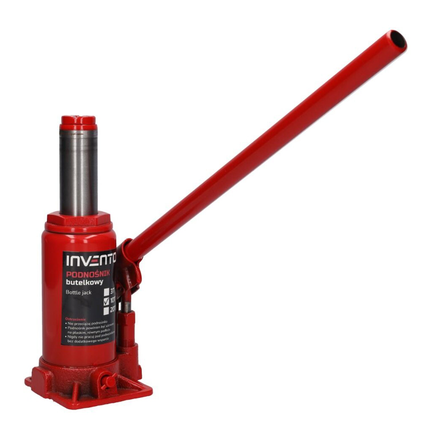 Hydraulický valcový zdvihák fľaškový - panenka 10t Invento