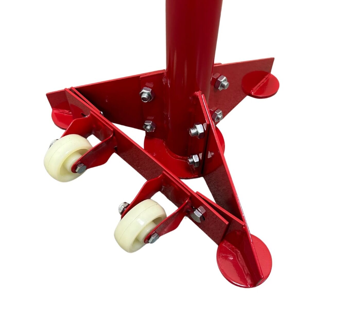 Nastaviteľná vysoká podpera skrutkového zdviháka s kolieskami 750kg