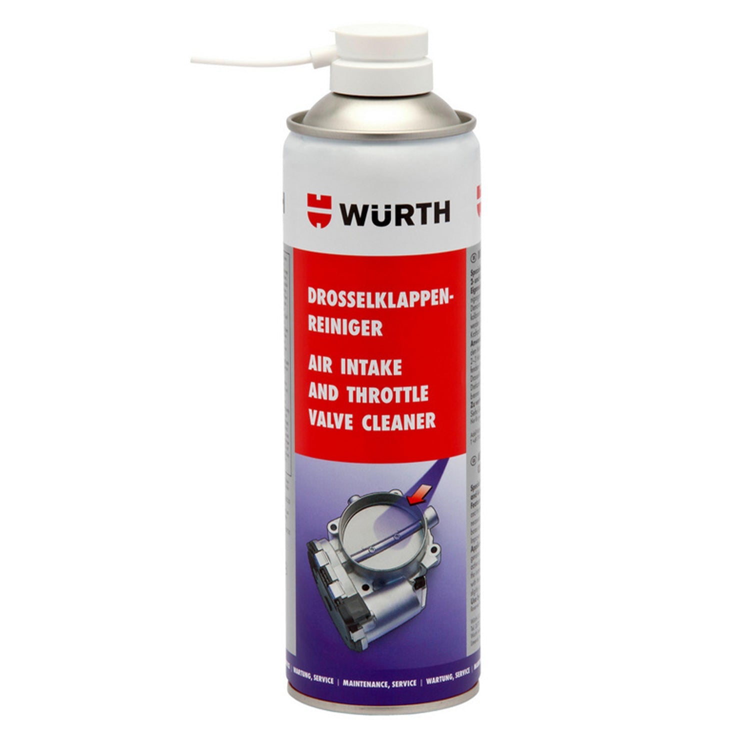 Čistič škrtiacej klapky, sprej 500ml, Wurth