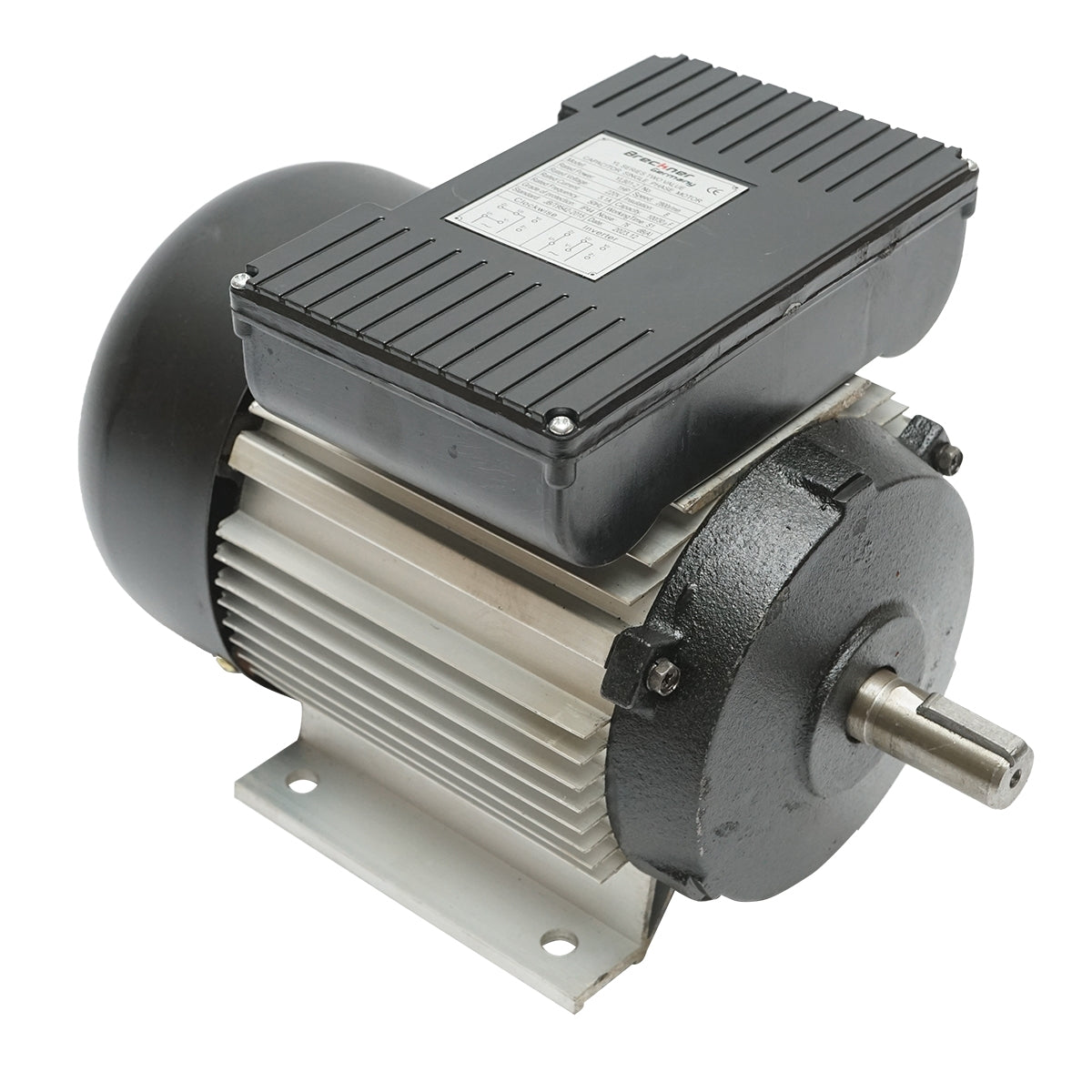 Jednofázový elektromotor 0,75kW, 220V, s medeným vinutím a hliníkovým krytom, IP44