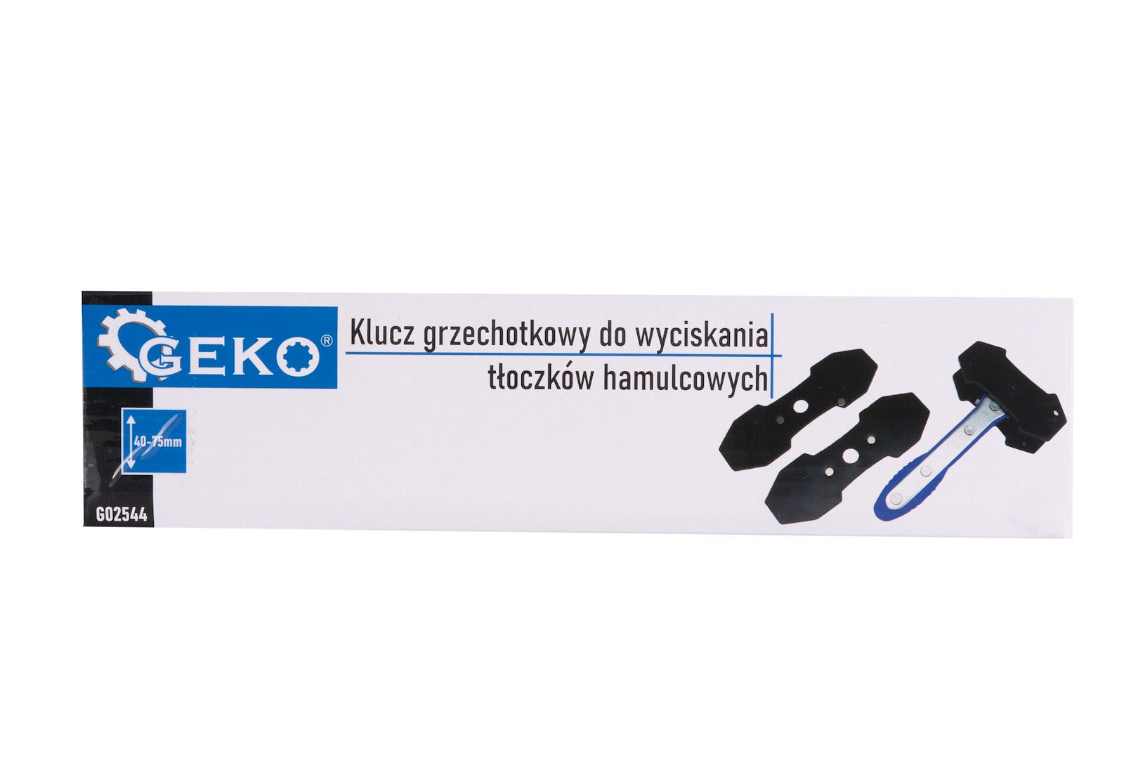 Kľúč - oddeľovač s račňou na zatlačenie brzdových piestov Geko