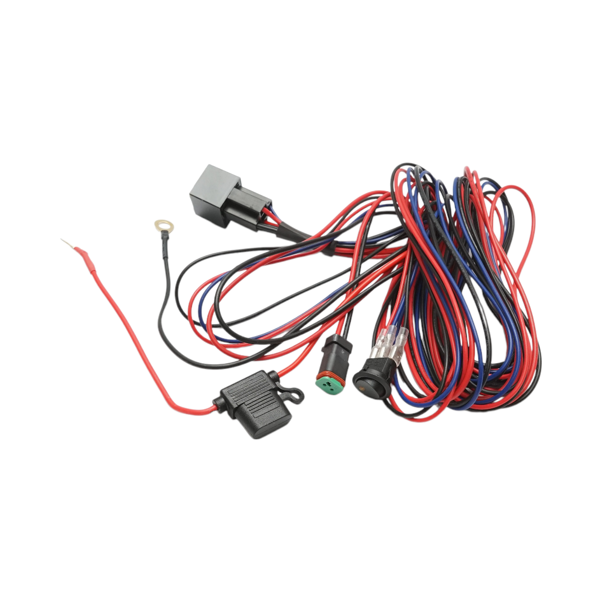Kabeláž pre pracovné svetlá, s relé, poistkou a spínačom DC 12V/40A Breckner Germany