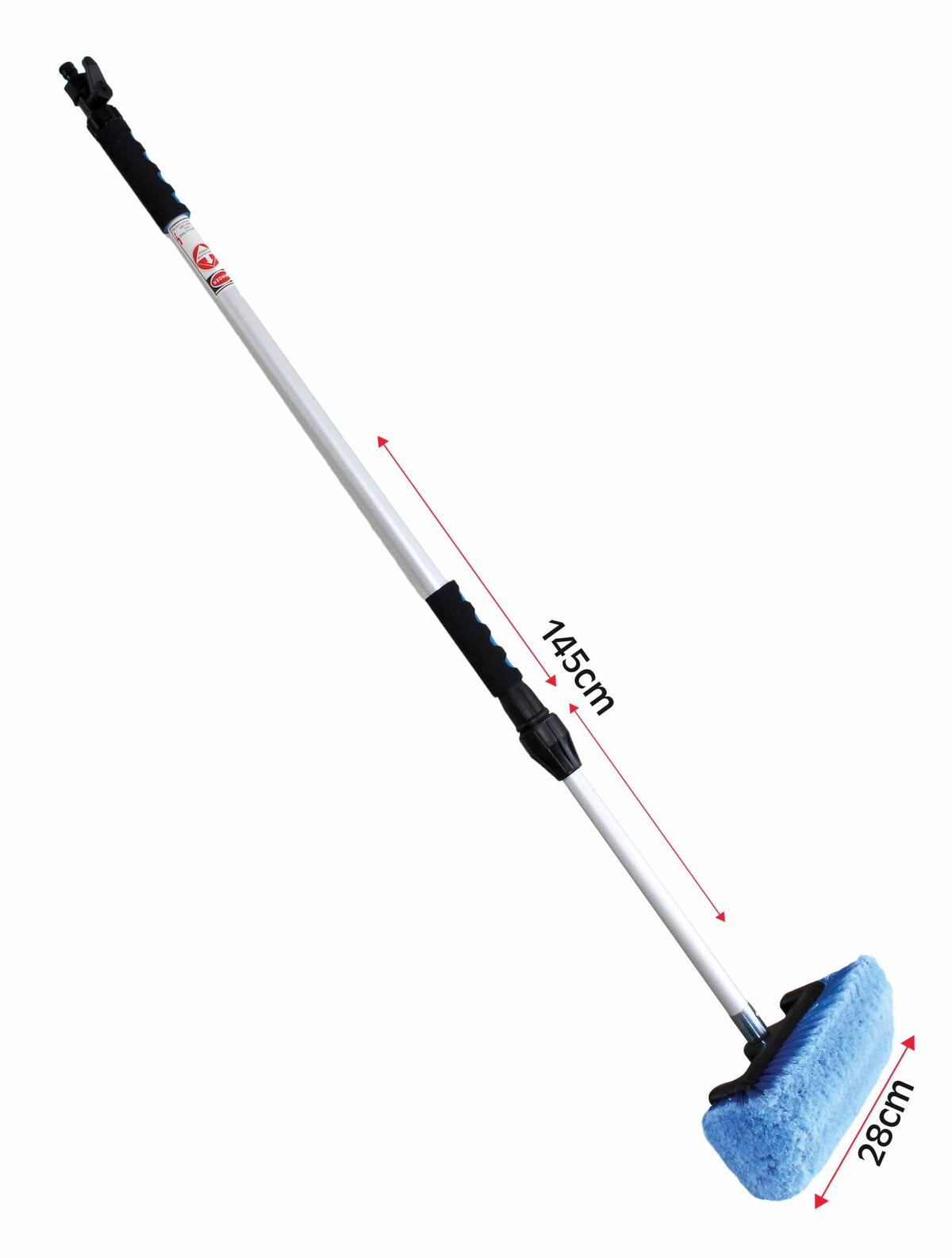Kefa na umývanie s teleskopickou rúčkou a prípojkou na vodu 950 - 1565mm