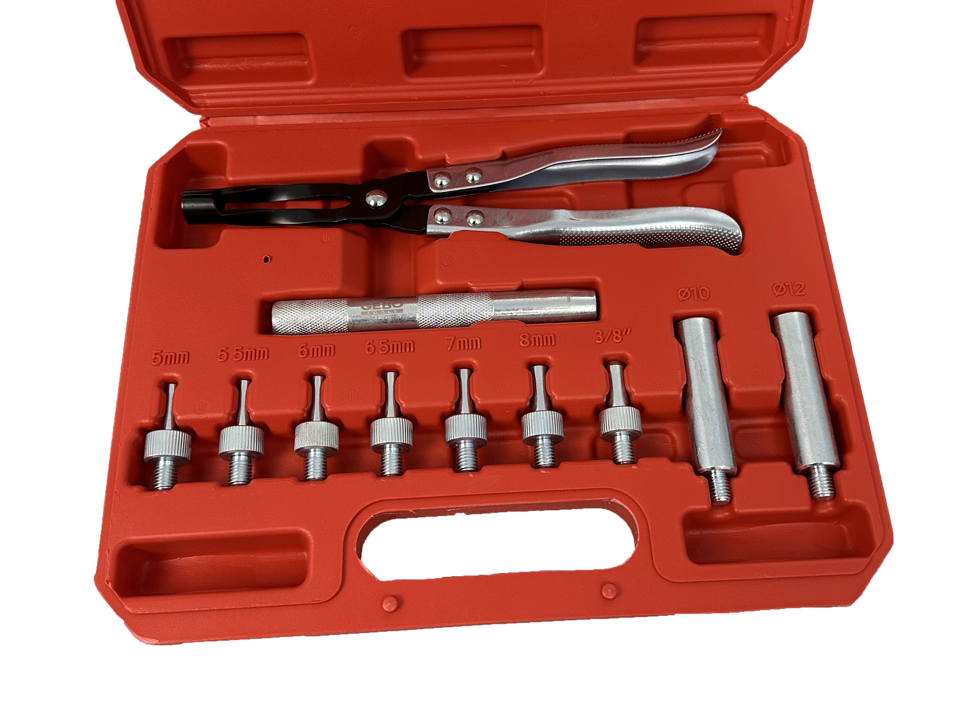 Kliešte na tesnenie ventilov, sada 11ks, Gebo Tools
