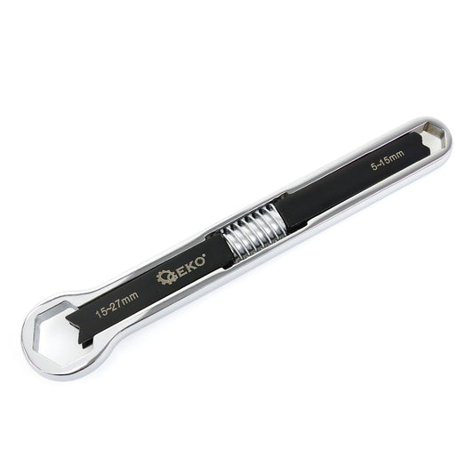 Nastaviteľný očkový kľúč obojstranný 5 - 15mm, 15 - 27mm Geko