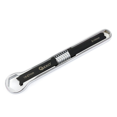 Nastaviteľný očkový kľúč obojstranný 5 - 15mm, 15 - 27mm Geko