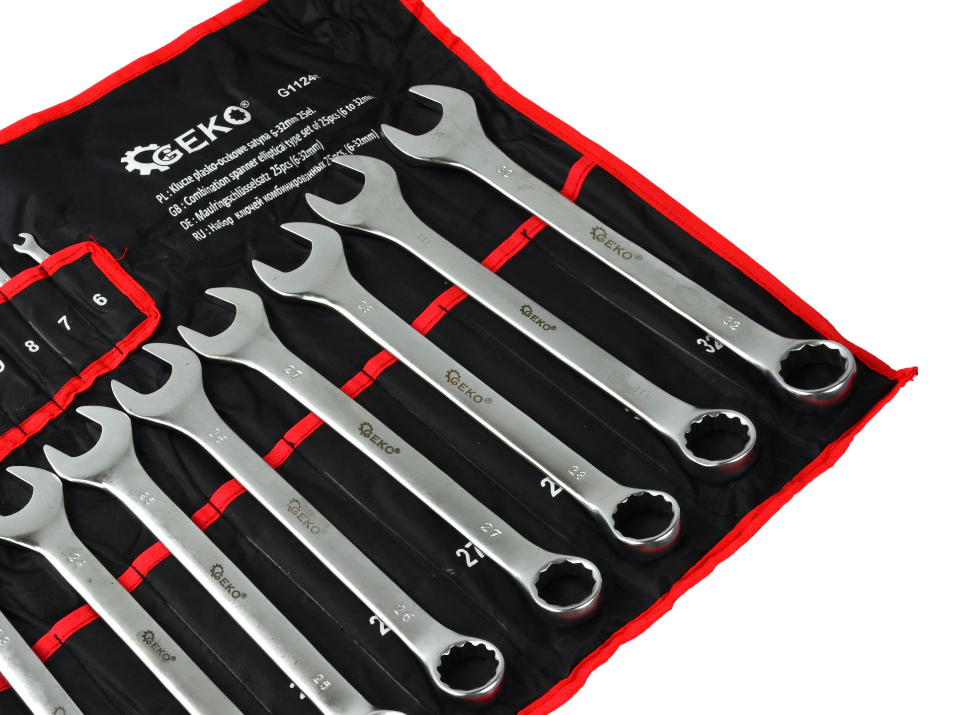 Sada kombinovaných očko-plochých kľúčov 25ks 6 - 32mm