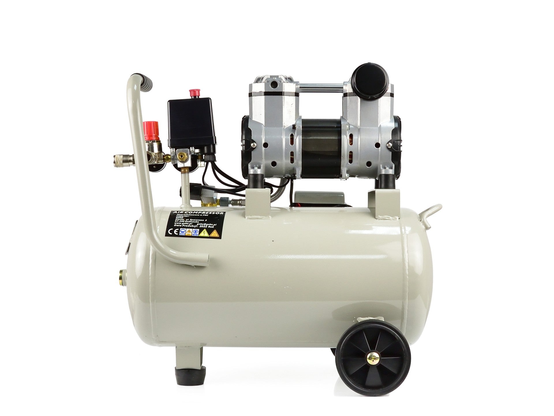 Bezolejový vzduchový kompresor 980W, 24l Geko