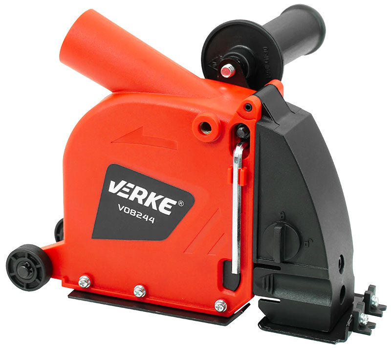 Kryt s odsávaním prachu pre uhlové brúsky 115mm a 125mm, s pripojením na vysávač, Verke