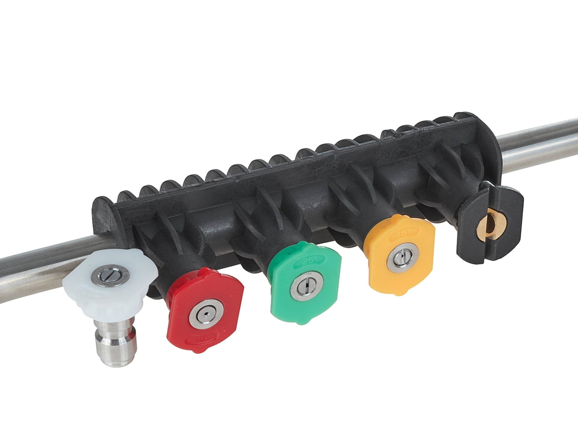 Zahnutá tryska 15° so sadou 5 dýz na postrek