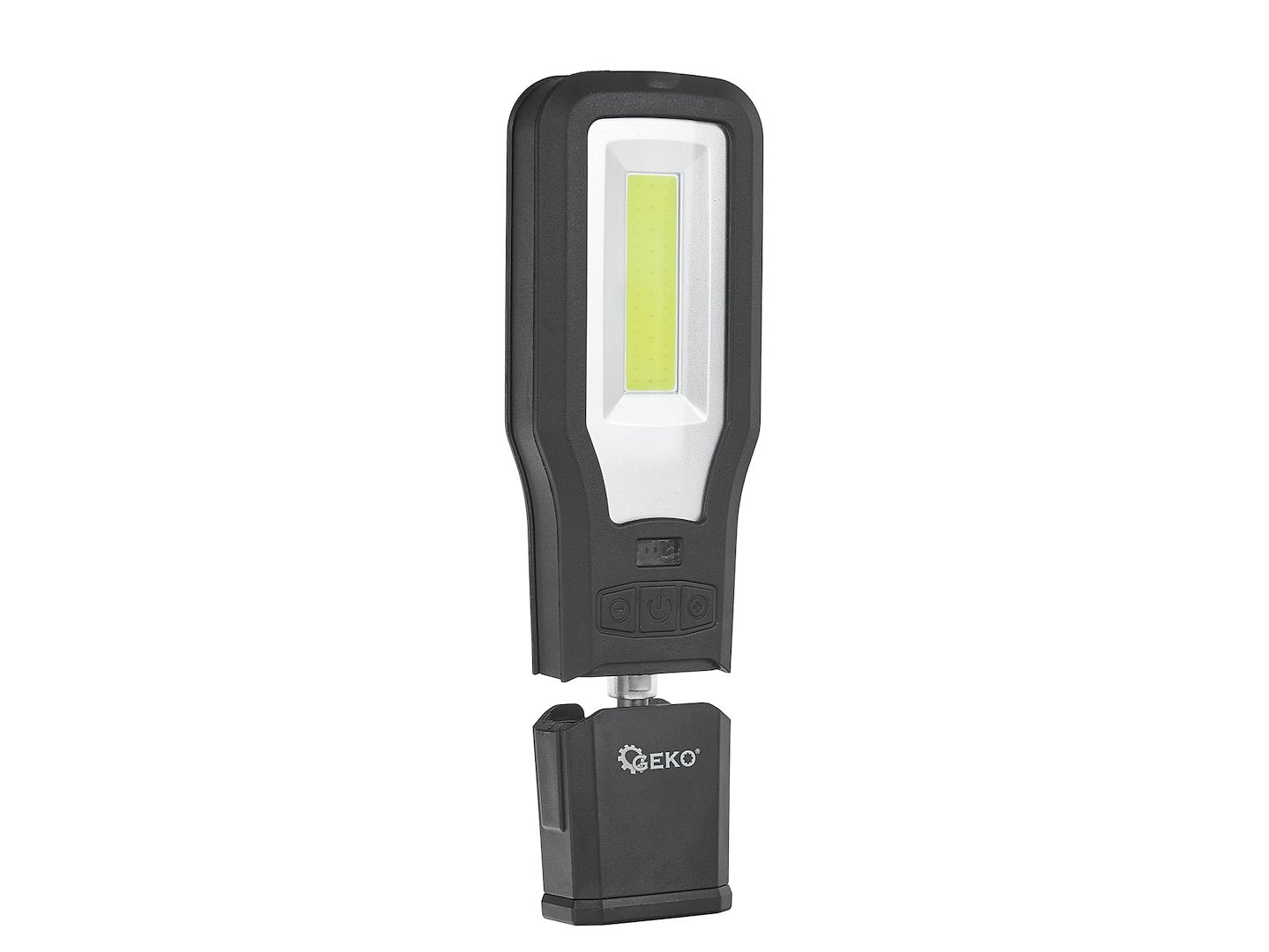 LED COB dielenská pracovná lampa 10W + 5W, nabíjateľná, s magnetom, háčikom a stojanom, 2000mAh, 550lm, IP54