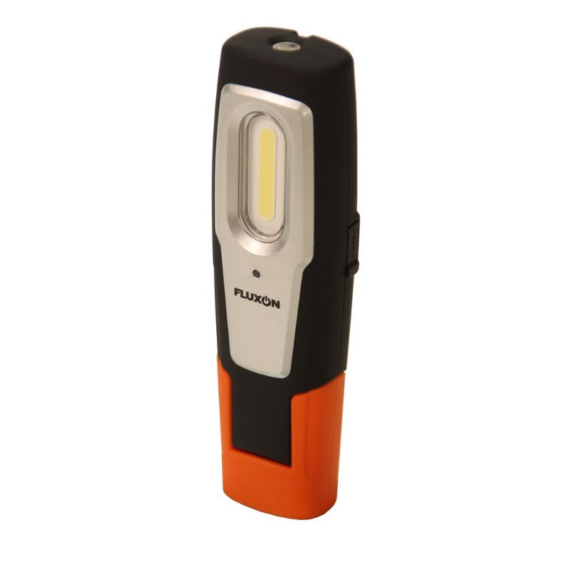 LED COB dielenská pracovná lampa, nabíjateľná, s magnetickým držiakom a háčikom, 2W, nabíjačka v balení Fluxon Holandsko Profesional