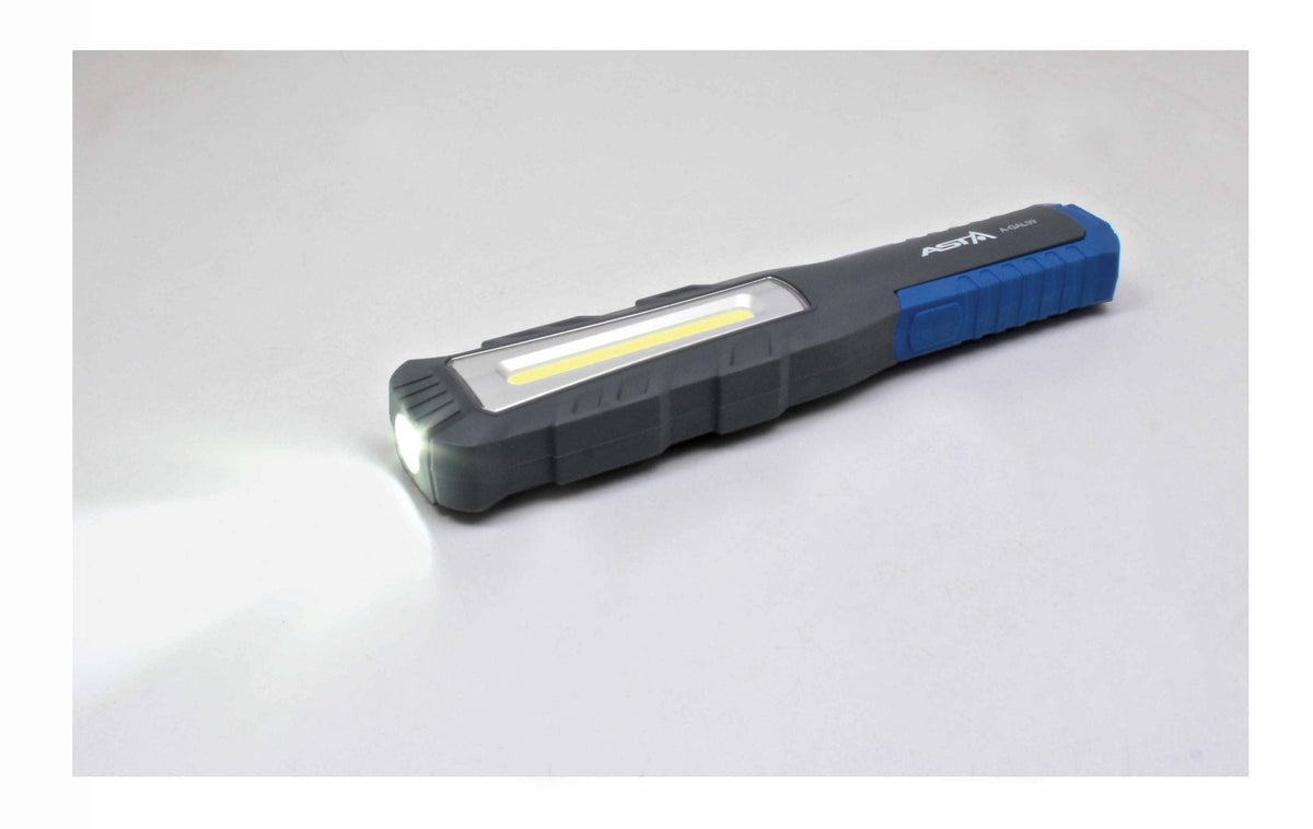 LED COB dielenská pracovná lampa s akumulátorom, 800lm Asta