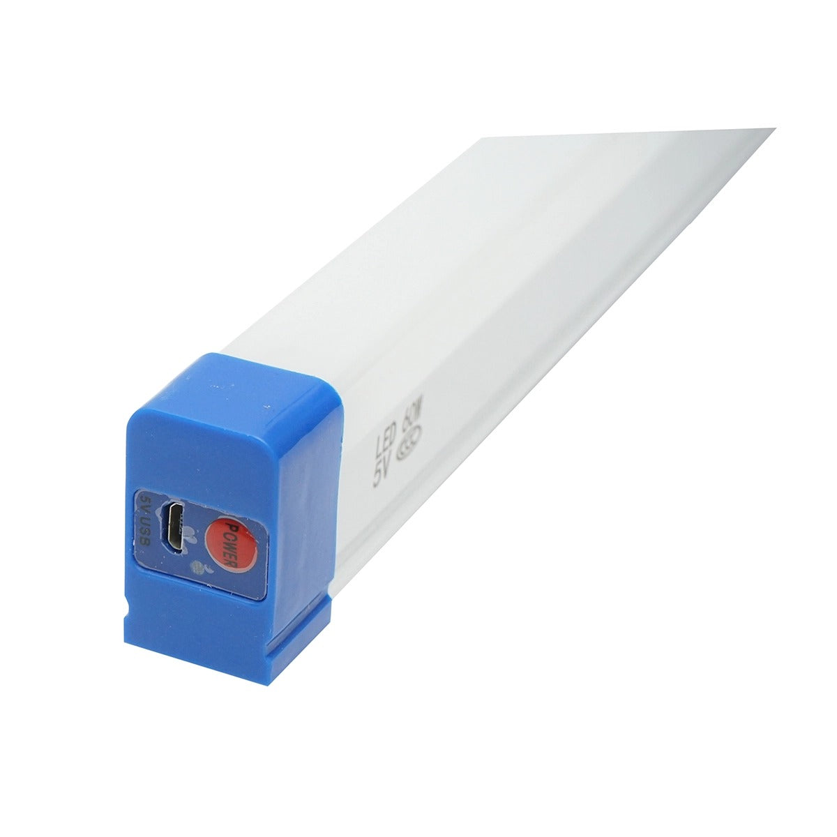 LED dielenská pracovná lampa 60W, 6500K, s magnetickým uchytením a nabíjateľným akumulátorom 3600mAh, 520 × 23 × 38mm, IP21
