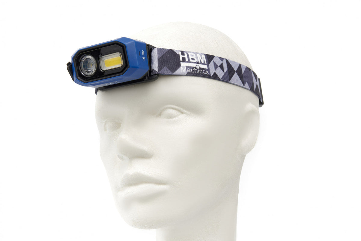 LED čelová lampa - čelovka, 480lm, HBM