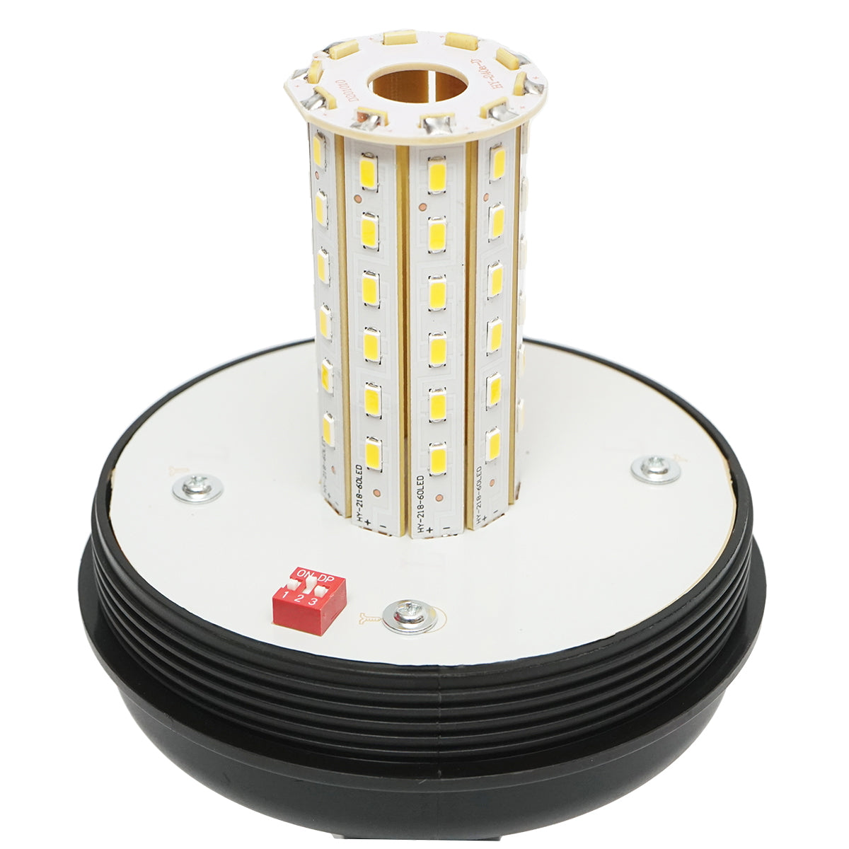 LED maják 12-24V na držiak s pätkou s 3 funkciami IP65, 125mm