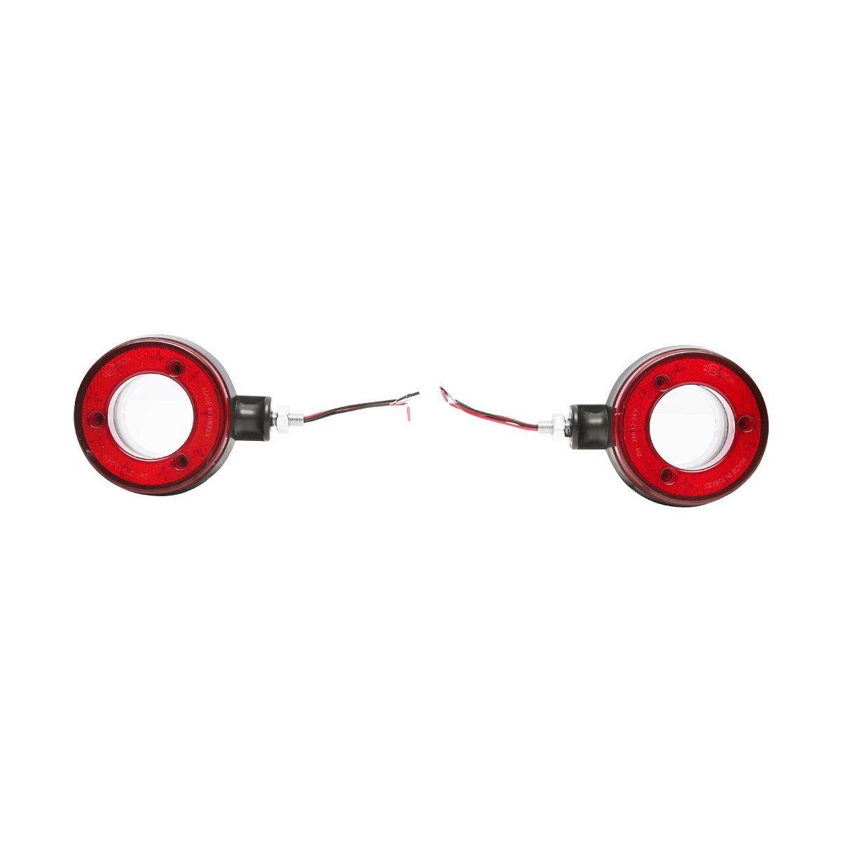 LED obrysové svetlo 12/24V na zrkadlo nákladného auta, červeno-biele FR0330RW Breckner Germany