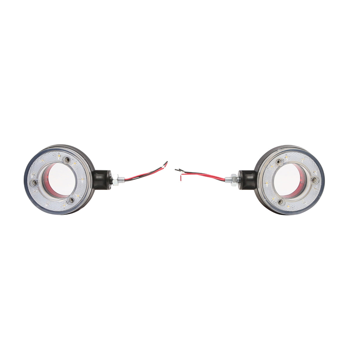 LED obrysové svetlo 12/24V na zrkadlo nákladného auta, červeno-biele FR0330RW Breckner Germany