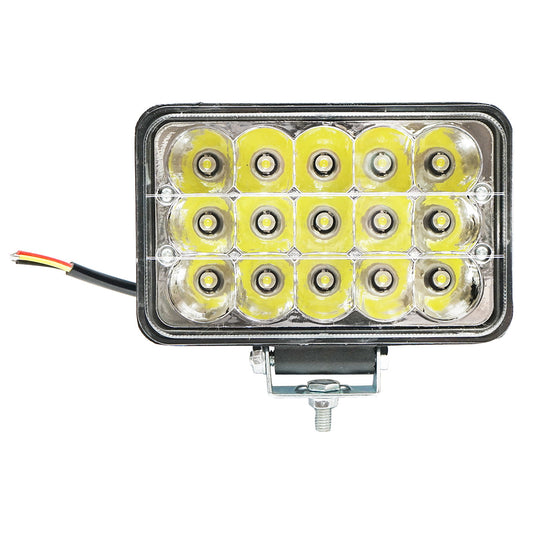 LED pracovné svetlo 15 LED, 2 režimy svietenia, 10 - 30V, 45W, uhol svietenia 30°