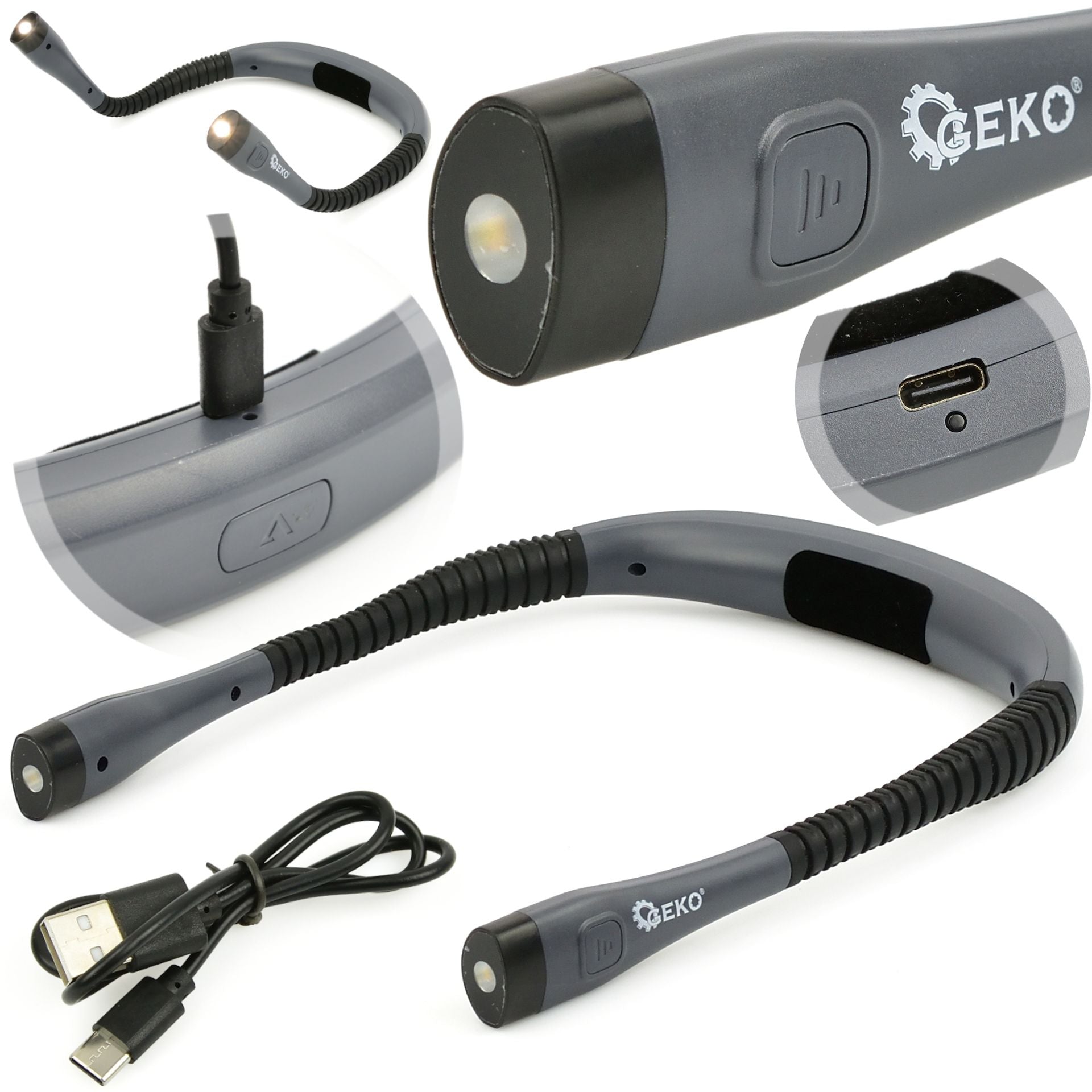 LED pracovné svetlo na krk 15 - 60lm