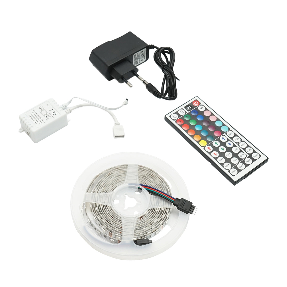 LED pásik 5050 14,4W/m RGB, 12-220V, rolka 3m, 60 LED/m IP20 Breckner Germany