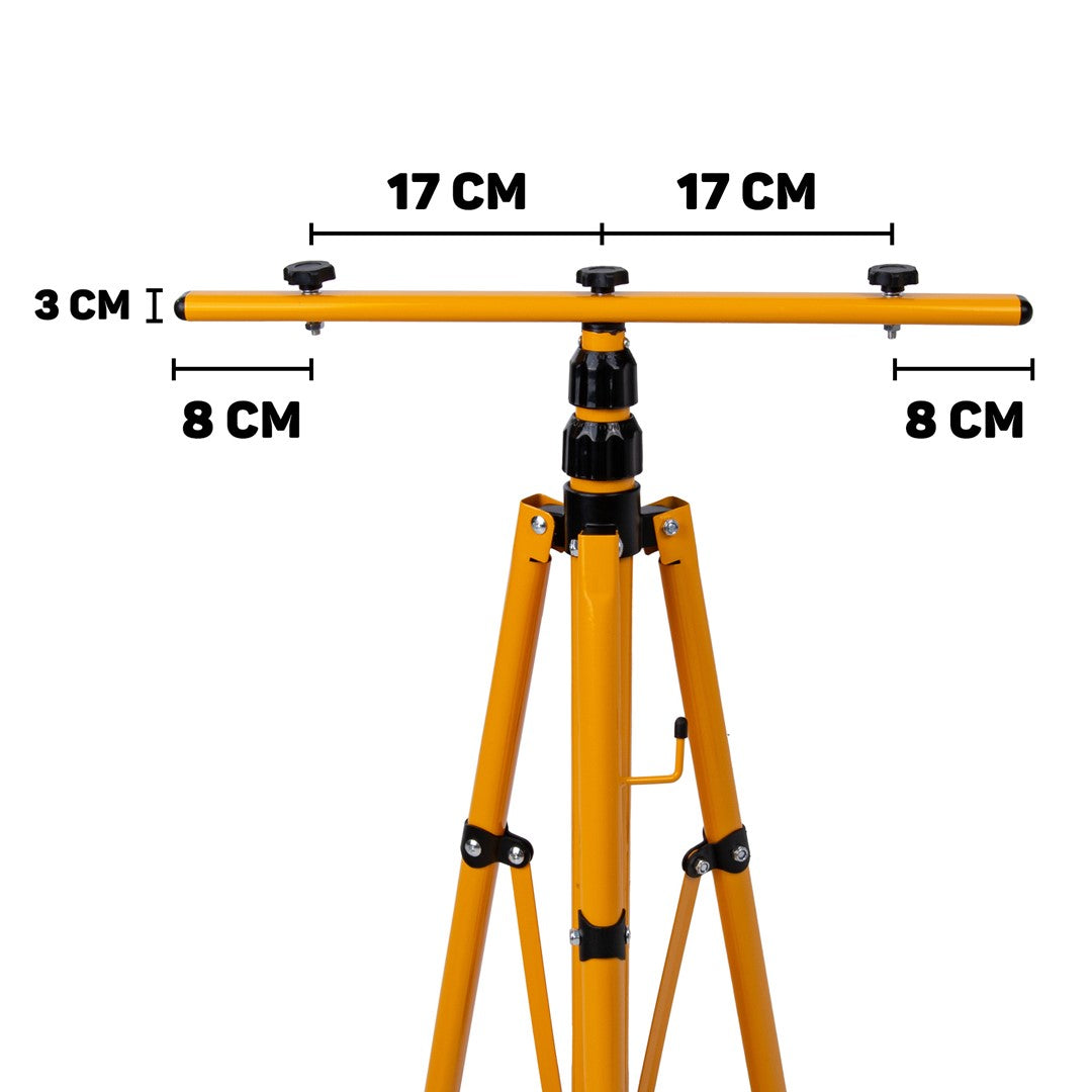 LED reflektor 2 × 50W, 6500K, s nastaviteľným statívom