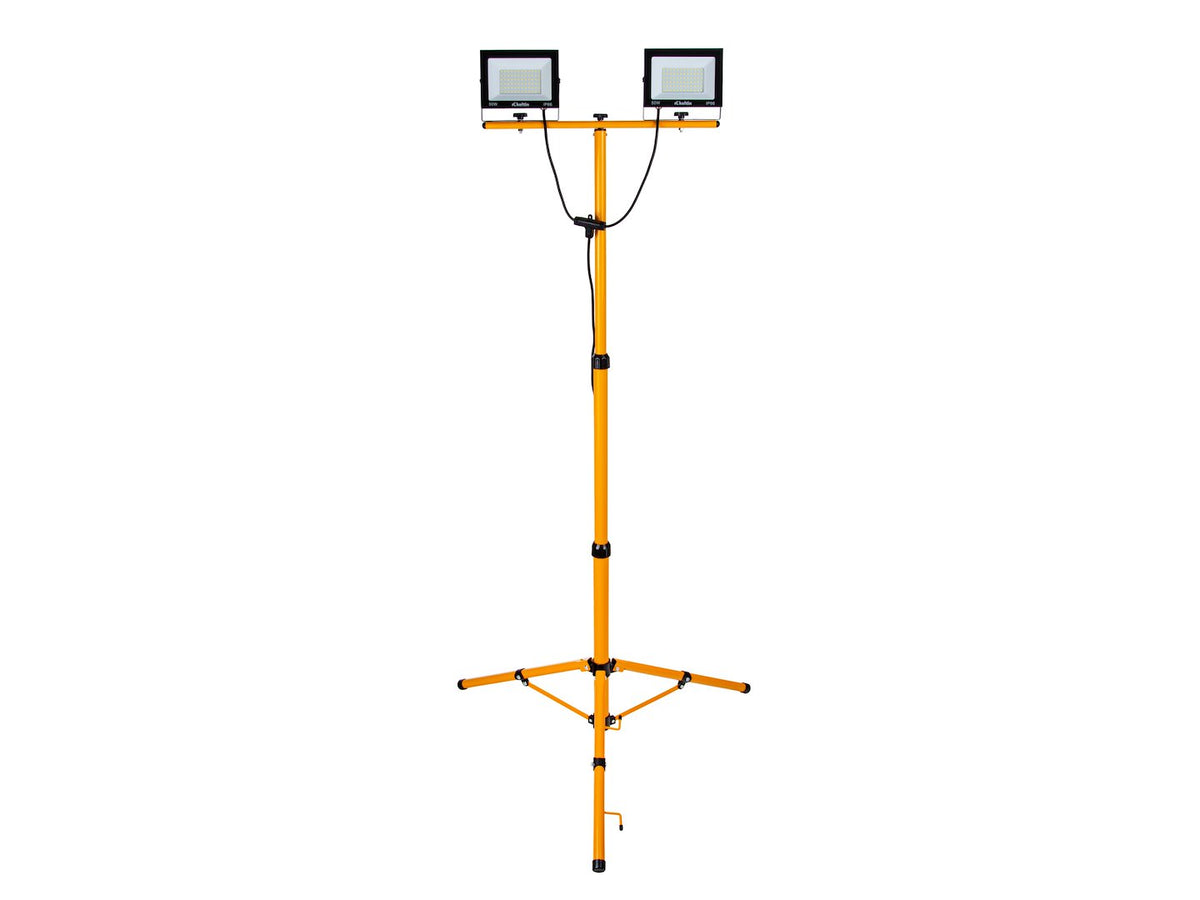 LED reflektor, 2 x 50W, s nastaviteľným statívom 60 - 160cm, neutrálna biela 4500K, IP66, Keltin