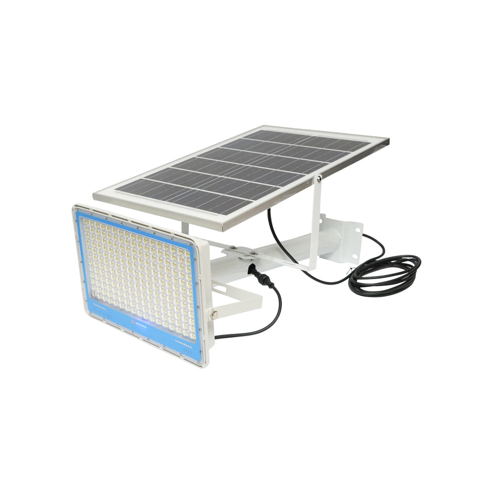 LED reflektor 400W, 6500K so solárnym panelom 28W diaľkové ovládanie a batéria 40Ah Breckner Germany
