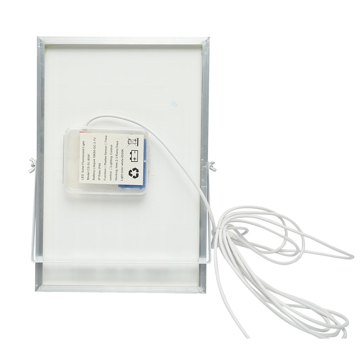 LED reflektor 80W so solárnym panelom 10W, batériou 6000 mAh a káblom 5m IP65 Breckner Germany