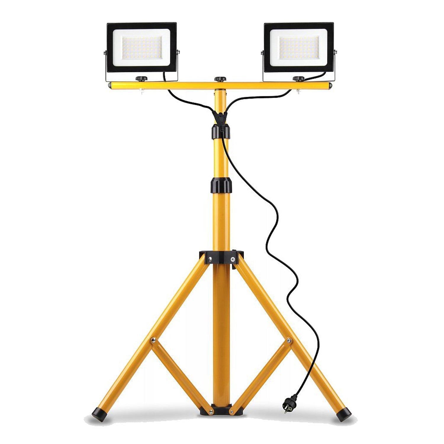 LED SMD reflektor 2 x 50W so statívom trojnožkou, 4500K