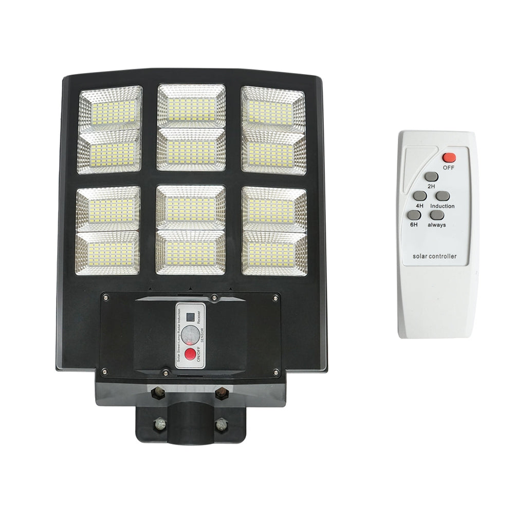 LED solárna lampa - pouličné osvetlenie 600W, 6500K, IP65 so solárnym panelom, pohybovým senzorom, diaľkovým ovládaním Breckner Germany