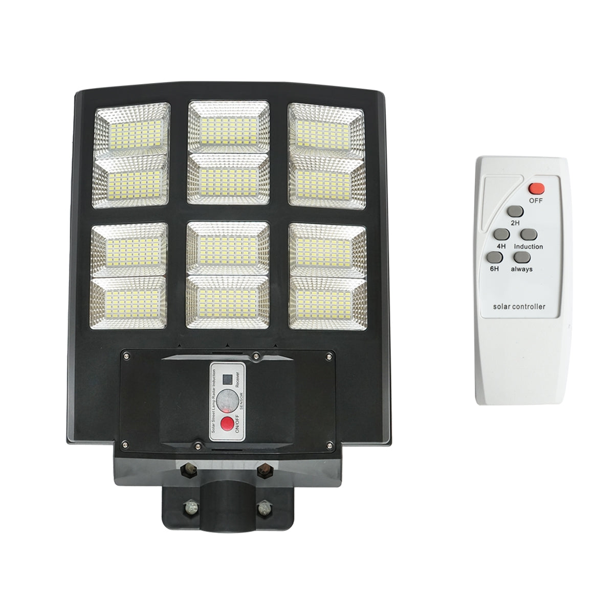 LED solárna lampa - pouličné osvetlenie 600W, 6500K, IP65 so solárnym panelom, pohybovým senzorom, diaľkovým ovládaním Breckner Germany