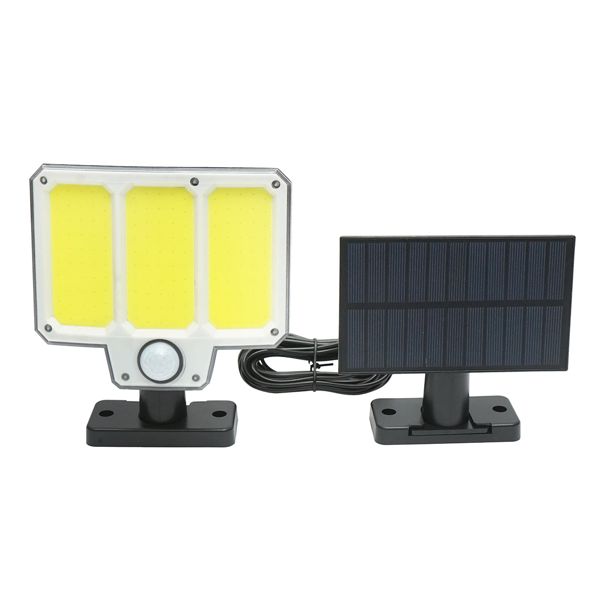 LED solárna lampa so solárnym panelom, diaľkovým ovládaním a batériou 1500mAh, IP65 Breckner Germany