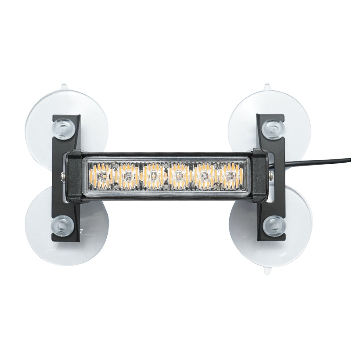 LED stroboskop - svetelná LED rampa, 6 LED, sada 4ks, žlté svetlo, 12V, Breckner Germany