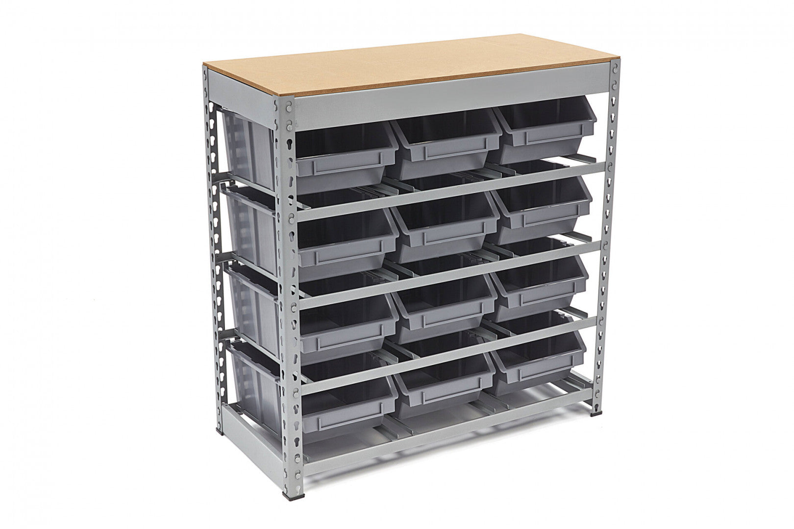 Úložný regál - organizér s 12 boxami