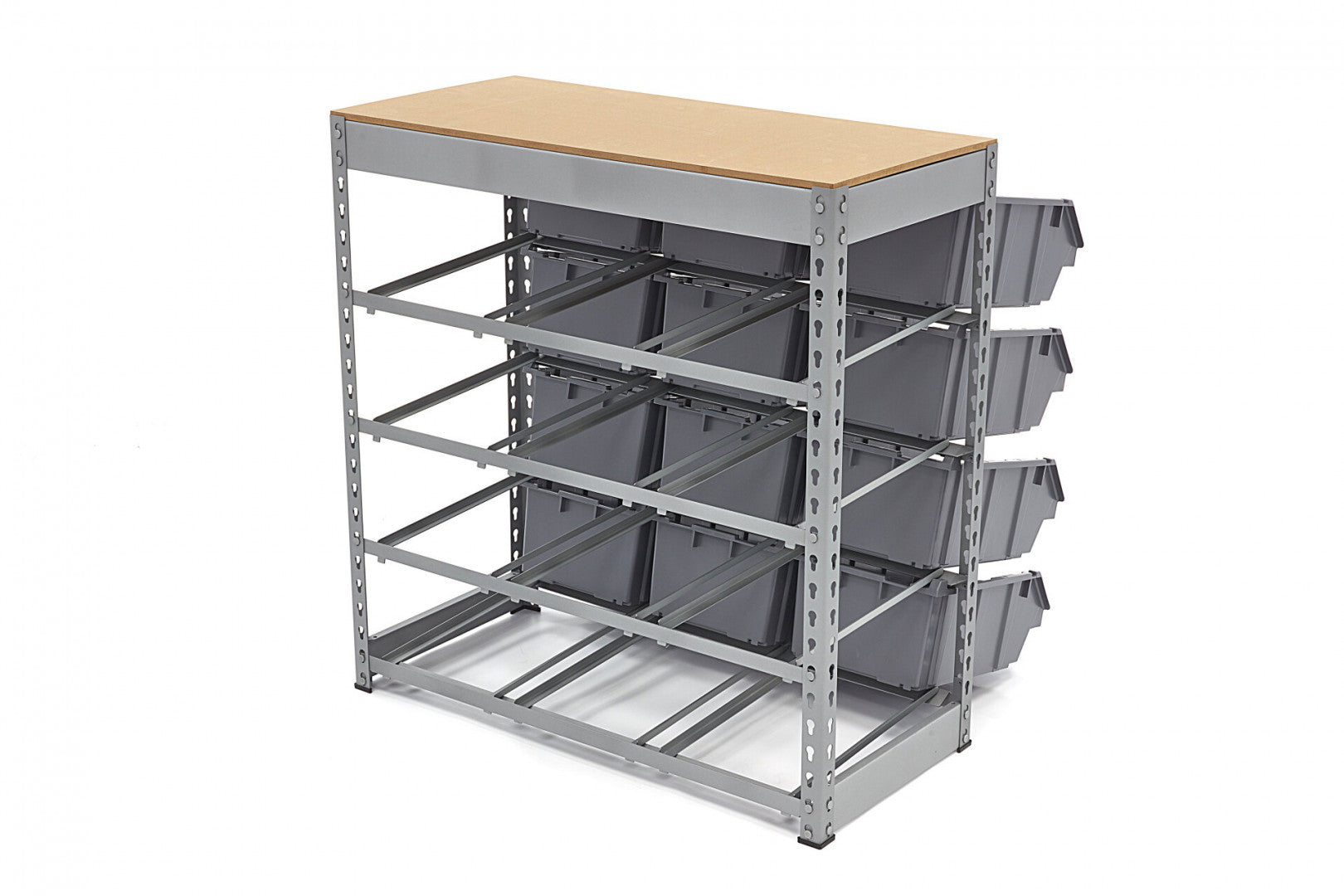 Úložný regál - organizér s 12 boxami