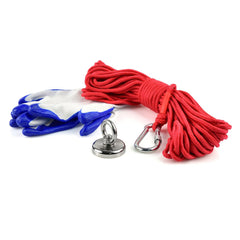 Sada neodýmového magnetu 50kg, s lanom 20m a rukavicami