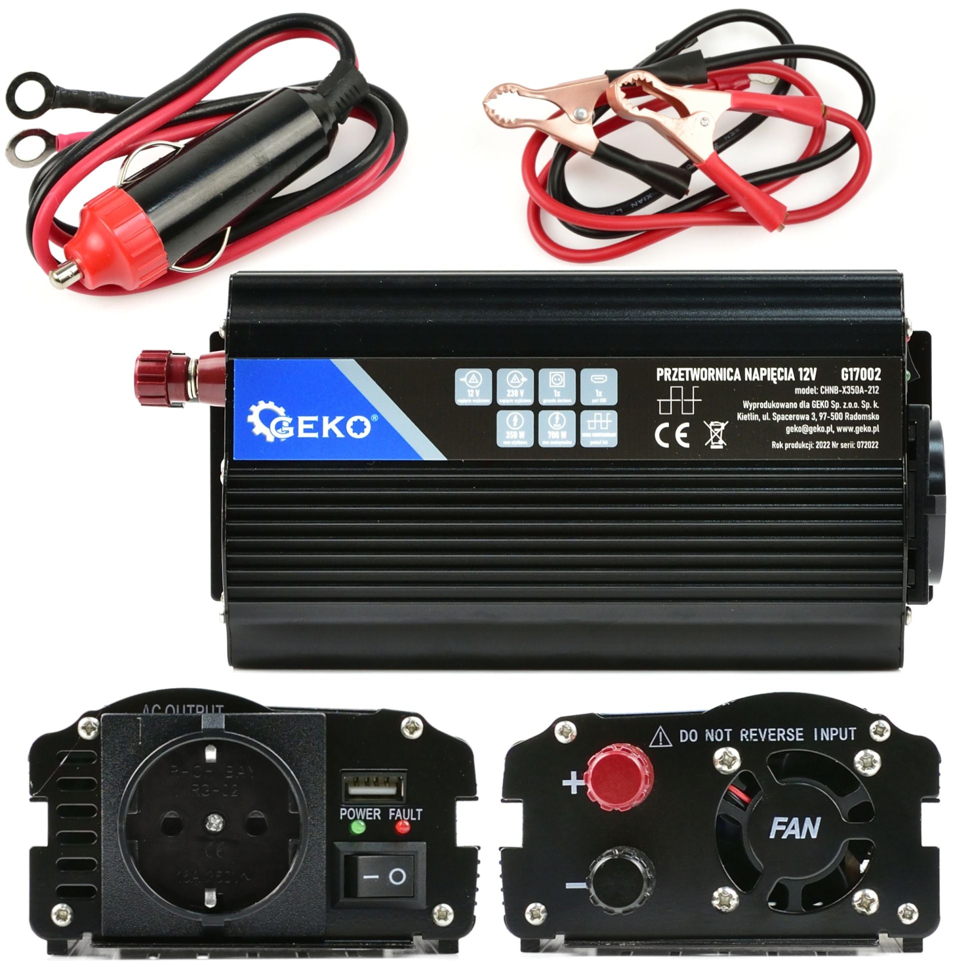 Menič napätia 12 - 220V 350/700W