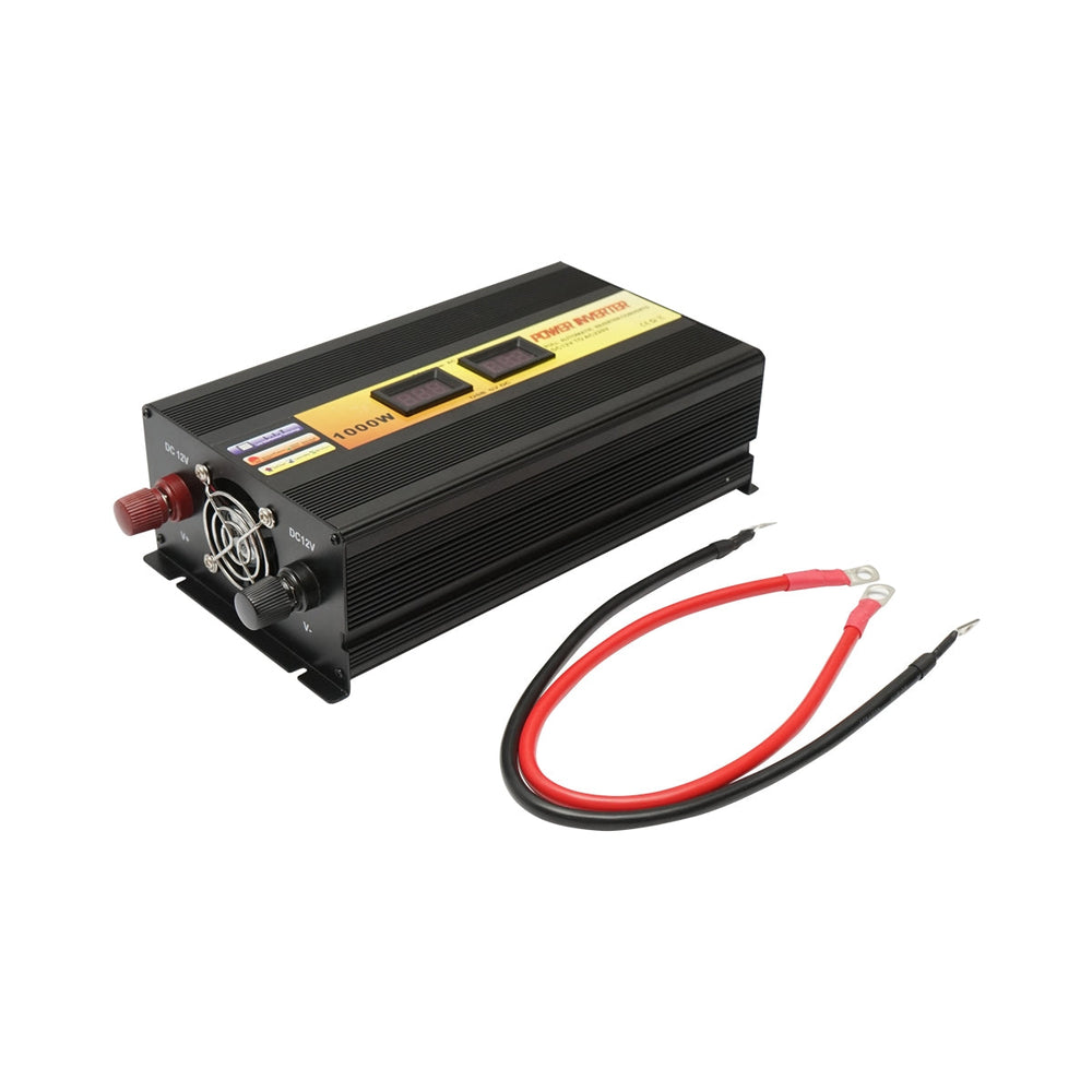 Menič napätia 12V-220V 1000W LCD s USB Breckner Germany